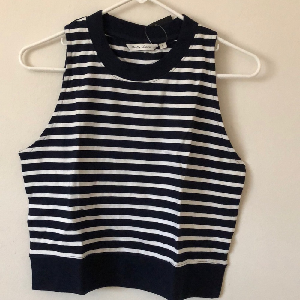Stripe a pose crop top